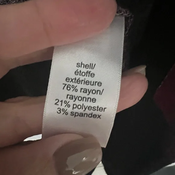 NEW! Maurices Black and Red Striped Plaid Cardigan - Picture 3 of 4